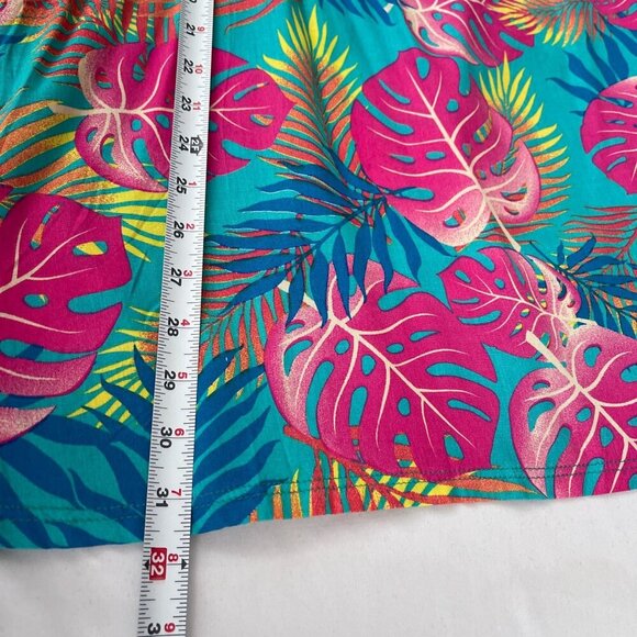 Ingear Resort Tropical Leaf Print Off-Shoulder Summer Oversized Swim Dress NWT - Picture 11 of 13